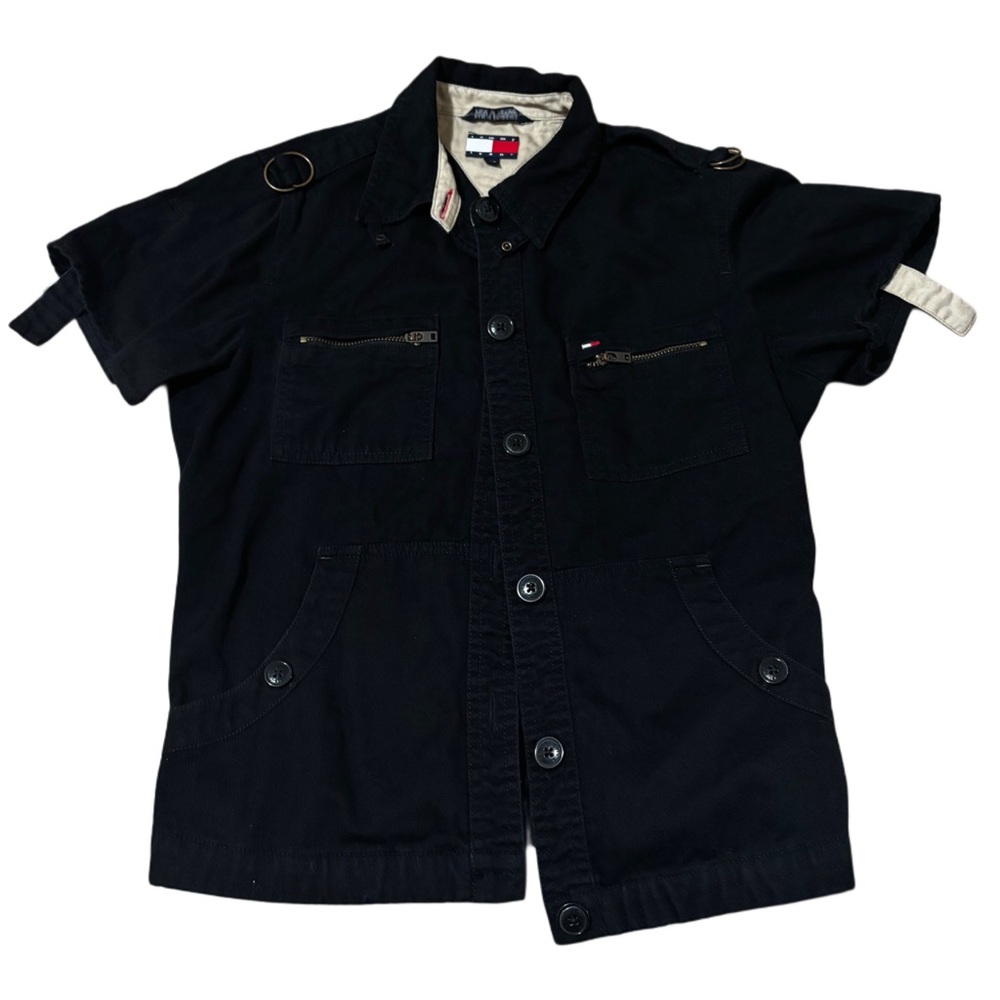 Tommy Hilfiger Black and Beige Jacket